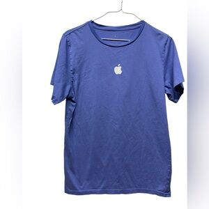 Apple Store blue crew neck short sleeve shirt unisex size small